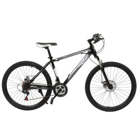 [Camping Survivals] 26-Inch 21-Speed Olympic Mountain Bike Black And White (Do not sell on Amzaon)