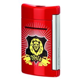S.T. Dupont Minijet Classic Torch Flame Chrome Finish Lighter - Wild Red