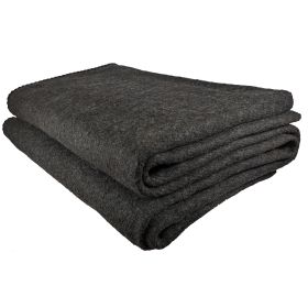 Extra Large Wool Blanket with Zippered Bag | Warm;  Comfortable;  Stylish;  Military | XL Queen / King - 72 x 92 in;  80% wool;  5.35 lbs | Camping;