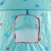 Princess Castle Play Tent; Kids Foldable Games Tent House Toy for Indoor & Outdoor Use-Blue