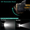 Super Bright Headlamp Adjustable Rechargeable LED Spotlight Floodlight