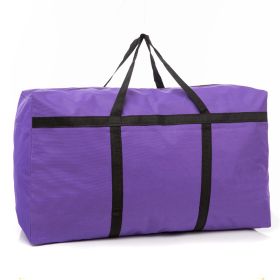 Waterproof Oxford Fabric Storage Bag Different Specifications Moving Bag for Clothes, Quilts, Shoes, Convenience for Home Storage, Travelling, College (Color: Purple, size: XXL)