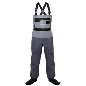 Kylebooker Waterproof Breathable Stockingfoot Chest Wader Premium Five Layer Fabric Fishing Hunting Waders KB007 (size: M)
