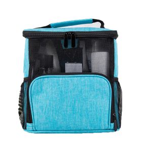 Hanging Toiletry Bag for Women Men, Large Water-resistant Kit Shaving Bag for Toiletries Shaving Accessories for Travel (Color: Blue)