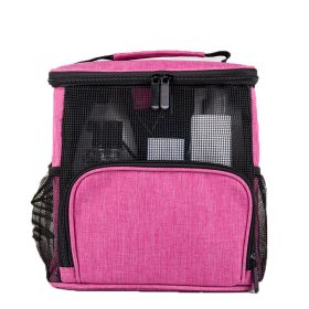 Hanging Toiletry Bag for Women Men, Large Water-resistant Kit Shaving Bag for Toiletries Shaving Accessories for Travel (Color: Pink)