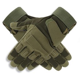 Tactical Gloves Military Combat Gloves with Hard Knuckle for Men Hunting, Shooting, Airsoft, Paintball, Hiking, Camping, Motorcycle Gloves (Color: Green, size: X-Large)