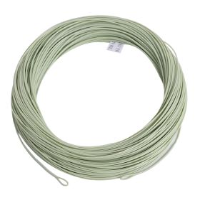 Kylebooker WF3F-WF8F WITH WELDED LOOP Fish Line Weight Forward FLOATING 100FT Fly Fishing Line (Line Number: WF7F, Color: Moss Green)