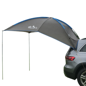 Outdoor Travel Self-driving Car Camping Camping Side Roof Car Upper Side (Color: Gray, Type: Car Tent)