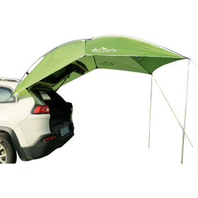 Outdoor Travel Self-driving Car Camping Camping Side Roof Car Upper Side (Color: Green, Type: Car Tent)