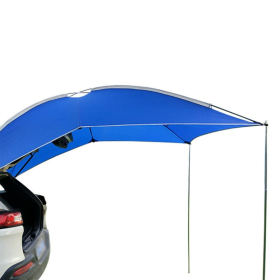 Outdoor Travel Self-driving Car Camping Camping Side Roof Car Upper Side (Color: Blue, Type: Car Tent)