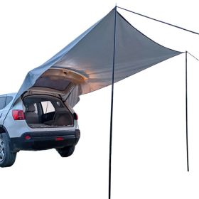 Outdoor Hiking Travel Car Tail Car Side Trunk Canopy Camping Camping Tent (Color: As pic show, Type: Car Tent)