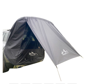 Outdoor Hiking Travel Car Tail Car Side Trunk Canopy Camping Camping Tent (Color: Gray, Type: Car Tent)