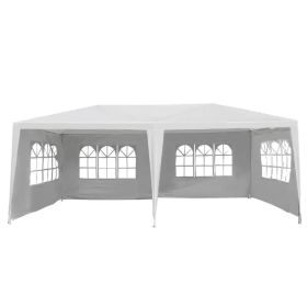Outdoor Activities Wedding Large 10' x 20' Gazebo Canopy Party Tent (Color: White, Type: Canopies & Gazebos)