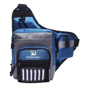 Fishing Tackle Storage Bags Shoulder Pack (Color: Blue)