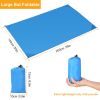 Portable Beach Blanket 4.6' x 6.6' Waterproof Foldable Camping Rug Pocket Sandproof Picnic Mat